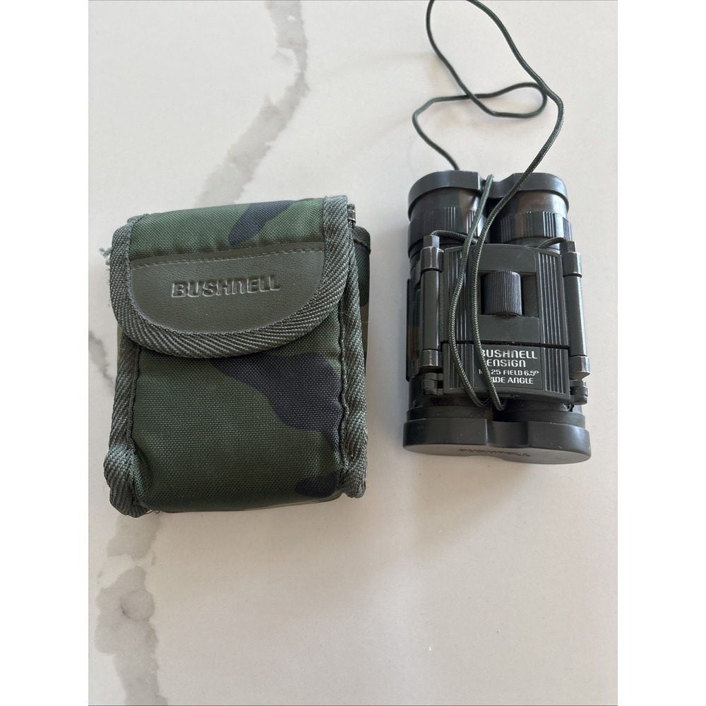 Bushnell Ensign Binoculars Wide Angle 10x25 with Camo Case